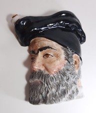 Bottiglia Testa Ceramica Sarda FABIO MOLA Cagliari cm 21 Vintage