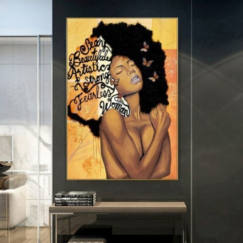 Quadro tela donna africana - tela,