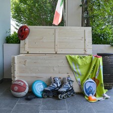 Baule Cassapanca in legno da