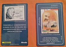 " TESSERA FILATELICA "   1998  " PADRE PIO "  - Leggi Inserzione