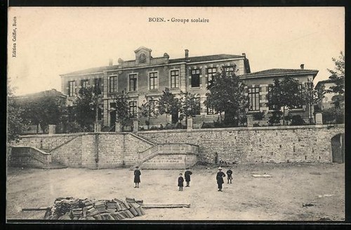 Cpa boën groupe scolaire - scolaire, et