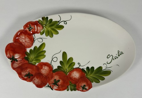 Piatto ceramica italiana - , ovale