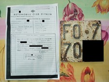 Targa originale FO dell'epoca