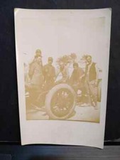 Cartolina Fotografica Libia Zuara 1913 Soldati  su Telaio Camion Fiat W684
