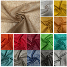 Juta Tessuto Tela da Sacchi Colorato Metraggio 100% Natura Lino 150cm Ampio