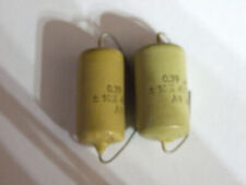 CONDENSATORE MULLARD MUSTARD 0,39uF 400V  ASSIALE NUOVO TESTATO UN PEZZO