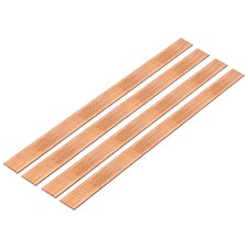 4pz 15,8" x 3/5" Rame Piatto Barra,1/8" Spessore Rame Barra Scorta