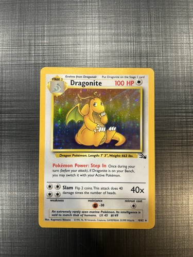 Pokémon dragonite holo - pokémon, raro