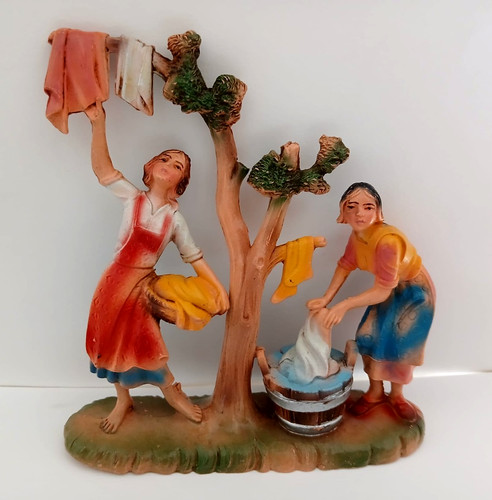 Presepe coppia lavandaie - presepe:,