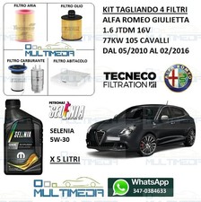 TAGLIANDO 4 FILTRI E OLIO