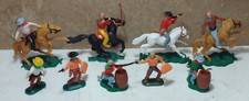 LOTTO DI SOLDATINI WESTERN DEGLI ANNI 60 POLICROMATI SMONTABILI USATI
