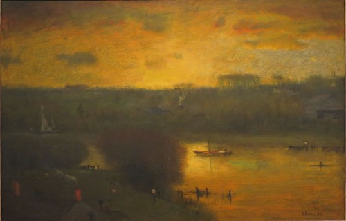 Dipinto olio inness tramonto - olio,
