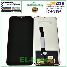 DISPLAY LCD PER XIAOMI REDMI NOTE 8 M1908C3JG TOUCH SCREEN SCHERMO VETRO NERO