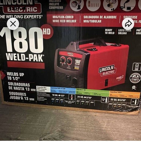 Lincoln electric welder 180 - lincoln, hd