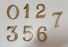 NUMERO CIVICO IN OTTONE H. CM. 8 CASA PALAZZO UFFICIO ESTERNI COMPONIBILI