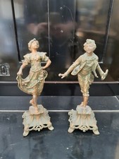 Coppia statuette in metallo