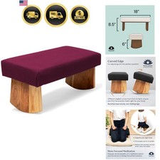 Meditation bench burgundy - meditation,