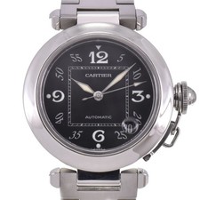 Orologio unisex automatico Cartier Pasha C W31043M7 data quadrante nero R#143730