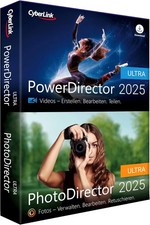 CyberLink PowerDirector 2025 Ultra & PhotoDirector 2025 Ultra codice in una scatola