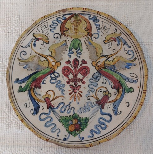Piatto antico ceramiche art - antico,