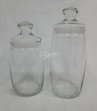 Coppia di barattoli in vetro con coperchio salva freschezza casalinghi cucina
