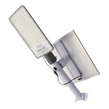 Faro Led 250W Grigio con pannello solare IP65 Bianco neutro 4000K Dimmerabile