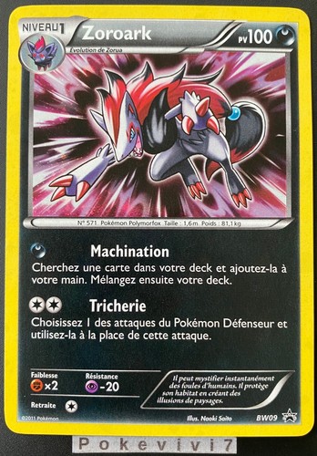 Carte pokemon zoroark - carte, bw09