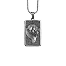 Collana in argento sterling volpe carina, ciondolo amante degli animali...