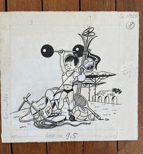 OLIMPIADI ROMA 1960 - illustraz china di Ercolino personaggio per ragazzi