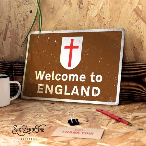 Insegna metallo welcome - insegna,