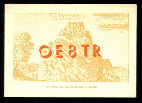 Qsl card radio austria oe8tr - qsl,