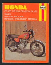 Honda CB125S CB125J (70-76) Haynes Manuale Officina Libretto Riparazione SL CB 100 125 S FX61