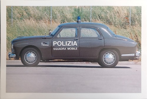 Cartolina automobile polizia - cartolina,