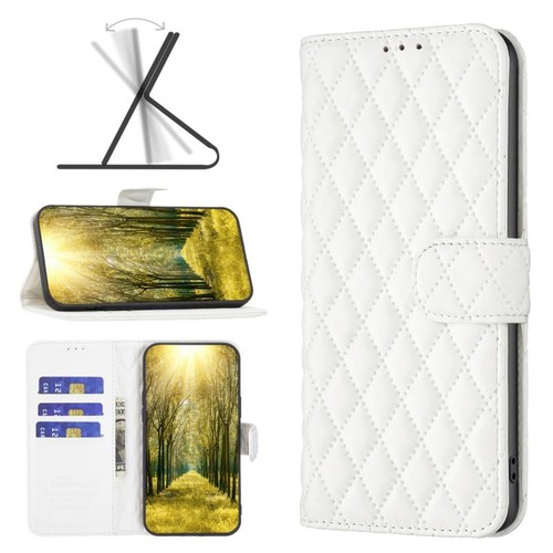 Diamond lattice wallet pelle - diamond,
