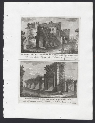 Acquedotto acqua claudia - claudia, e
