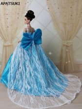 Abito sposa blu con fiocco - abito,