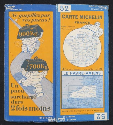 Carte michelin amiens le - carte,
