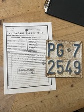 Targa Moto Cimatti Del 1956 Da Collezione