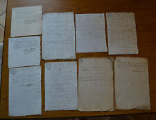 LOTTO 9 ANTICHI DOCUMENTI REGNO D' ITALIA FERRARA LETTERE PRIMI '800 CON BOLLO