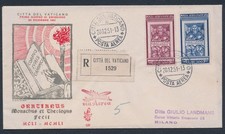 Vaticano 1951, posta aerea n. 20/21, Graziano Venetia, n. 125 per Milano