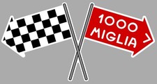 STICKER DRAPEAU DAMIERS 1000