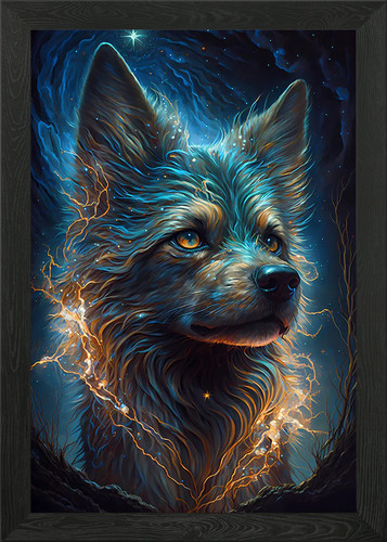 Yorkshire terrier dog framed - yorkshire,