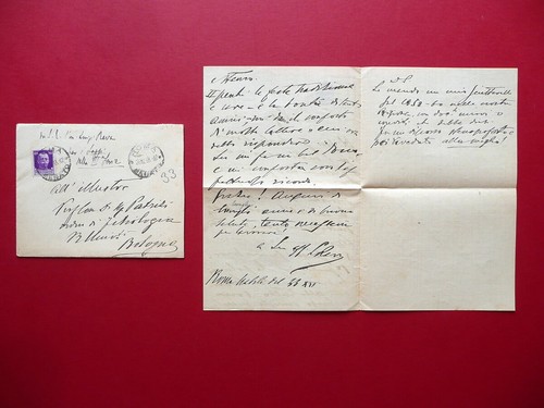 Autografo luigi rava lettera - autografo,