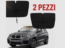 2PEZZI Parasole  Auto Parabrezza Anteriore Ombrello Pieghevole Portatile  140X80