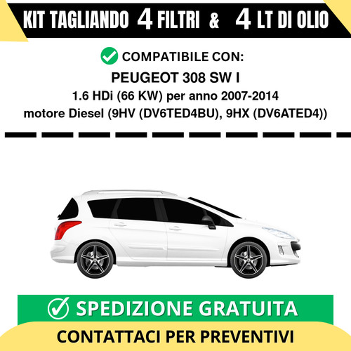 Tagliando per peugeot 308 - peugeot,