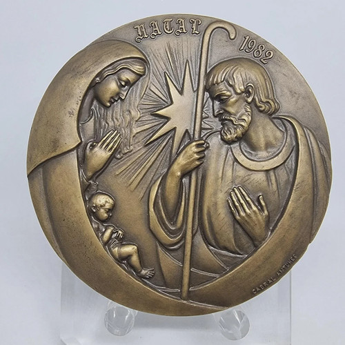 Medaglia bronzo natale - in,