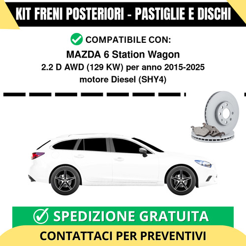 Kit freni posteriori mazda - freni,
