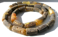 VERA COLLANA  CRUDA DALL'AMBRA BALTICA  ( 47 cm )