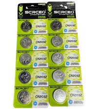 10 CR2032 batterie pile 2032 CR 3V Litio Lithium bottoni litio 10 pile BATTERIA