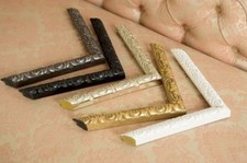 Cornice portafoto antica decorata con cuscino spazzata cornice per poster foto bianca invecchiata